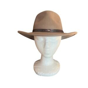 Scala Wool Felt Outback Durango Hat, Putty Brown, Size SM